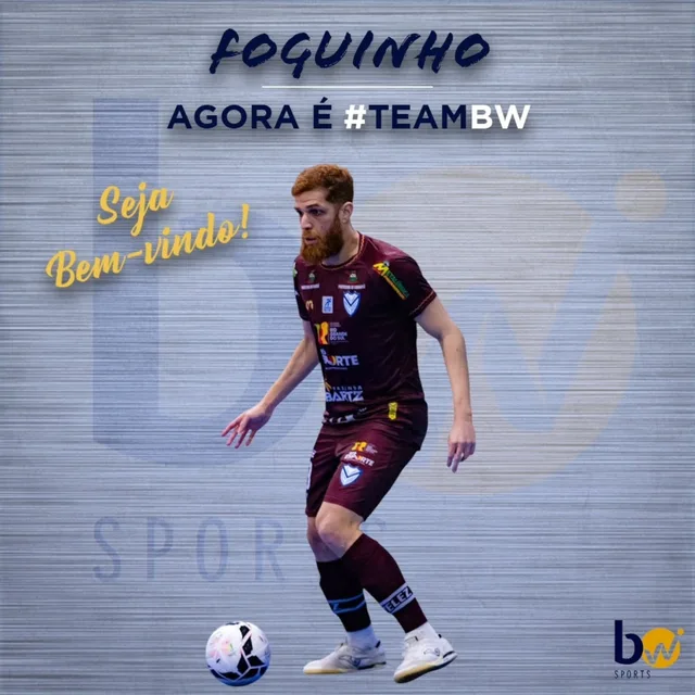 Anúncio da chegada de Foguinho à BW Sports